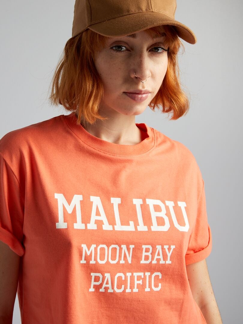 Top cropped de malha - ROSA