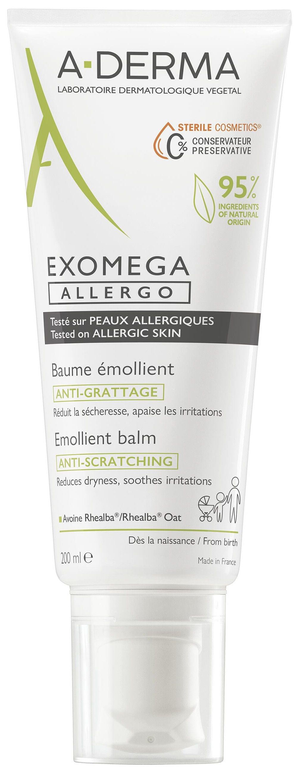 Exomega Allergo emolijentni balzam protiv ogrebotina Ljekarnički tretmani