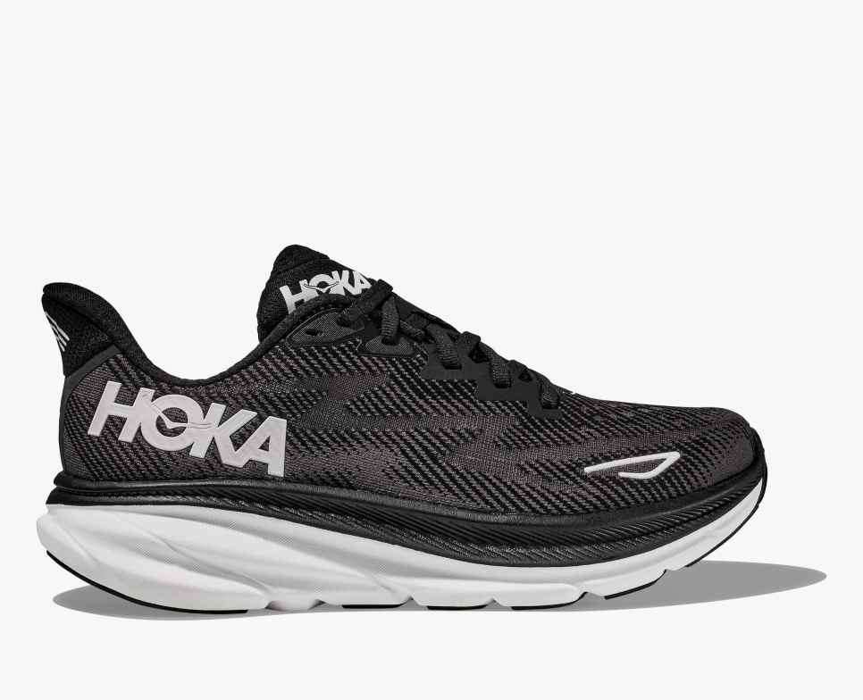 HOKA Clifton 9 Nero/Bianco