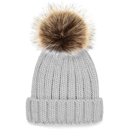  Chapéu infantil grosso Beechfield com pompom