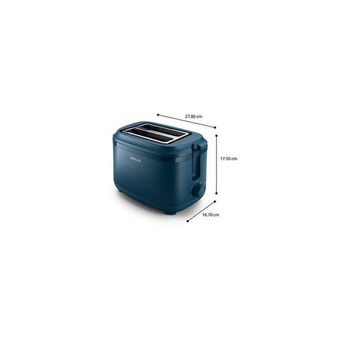 Tostapane Philips HD2511/70 XL a 2 fette, 900W, blu