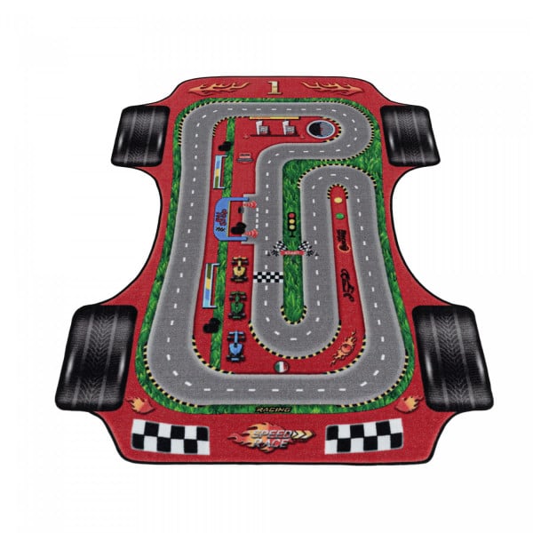 Dywan dziecięcy Play tor wyścigowy 80 cm x 120 cm