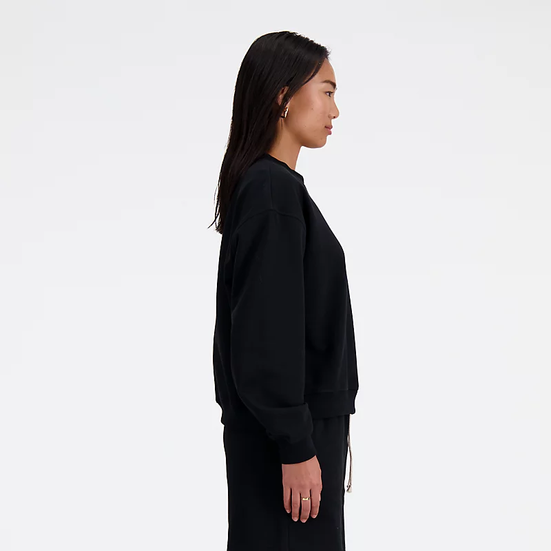 Bluza z długim rękawem Femme Athletics French Terry Crew - BLACK