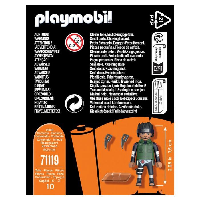 Figura - PLAYMOBIL - Asuma - Naruto Shippuden - Verde - Multicolorido - Infantil