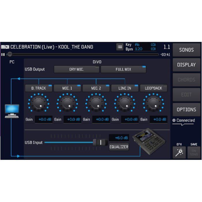 M-Live Divo Base 64 lecteur backing track