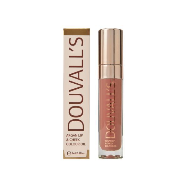 Olio colorato per labbra e guance all'olio di argan Douvall's, fragranza Enchanted Spice, 15 ml.