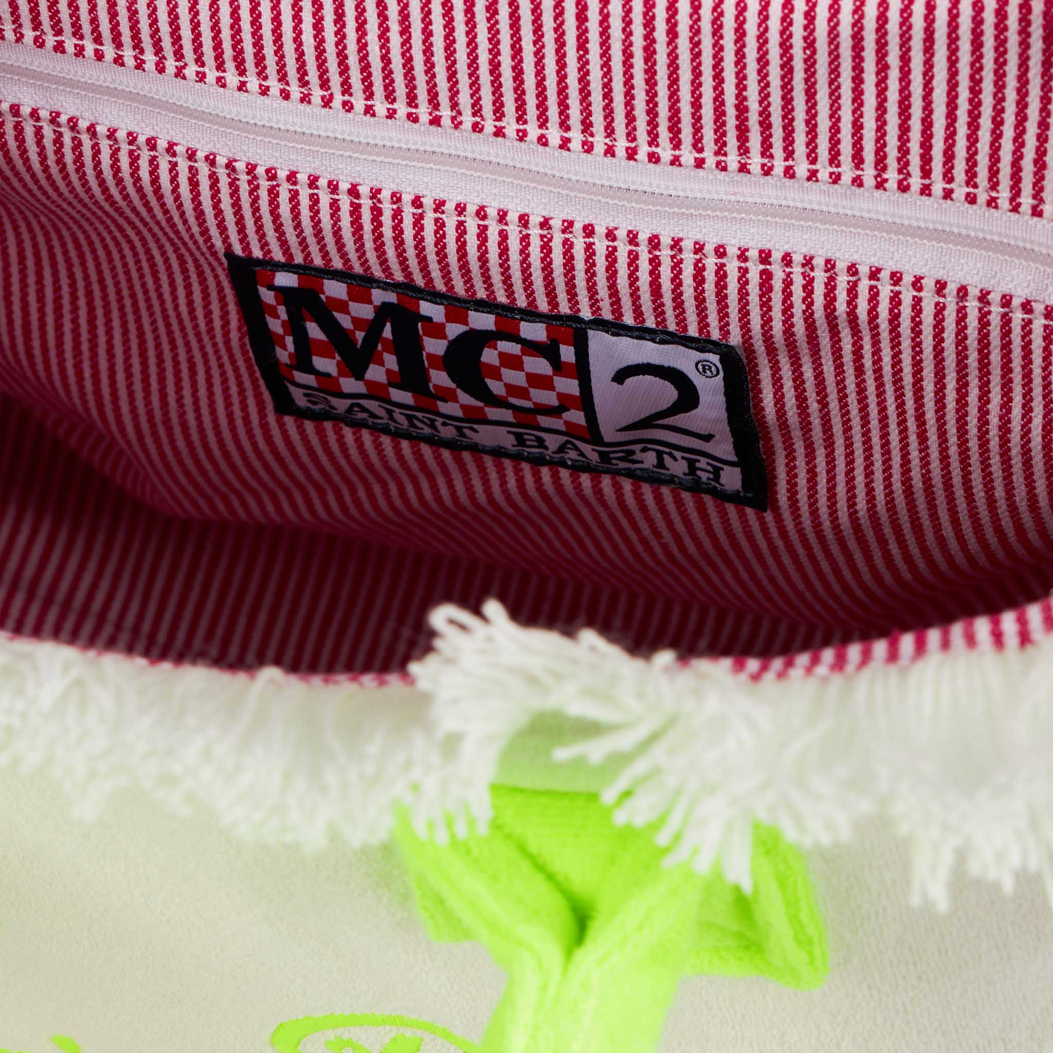 Witte badstof tas van Colette met Saint Barth-logo