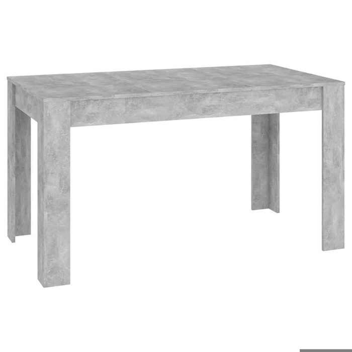 Preço baixo - Móveis para sala de estar/cozinha - Somente mesa de jantar - Cinza concreto 140x74,5x76 cm Aglomerado (573113381234)