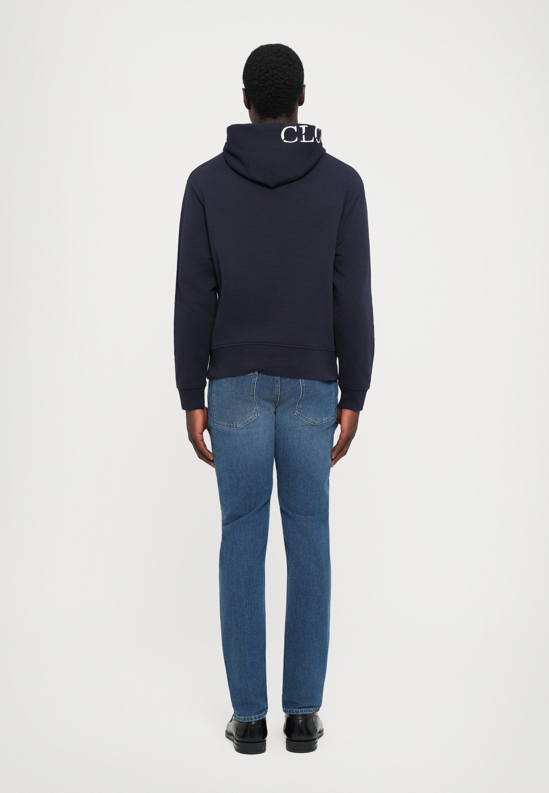Bluza z kapturem z haftem - Bluza z kapturem - ciemna noc