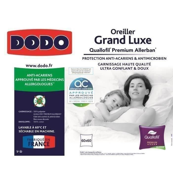 Cuscino di lusso DODO Quallofil Allerban - 60 x 60 cm - Bianco