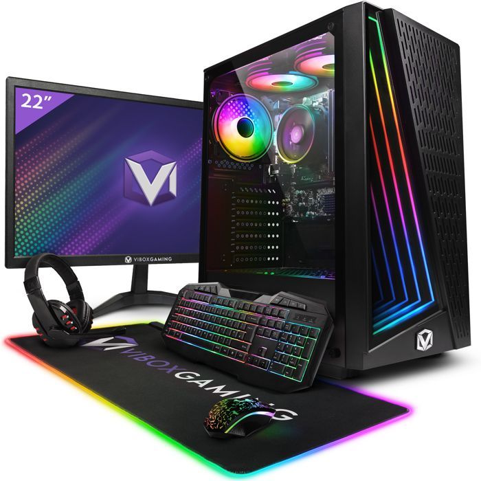 PC gaming completo Vibox I-8 • Schermo da 22