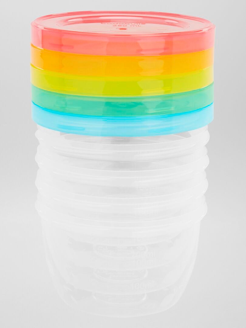 Contêineres de armazenamento 'Badabulle' - multicoloridos