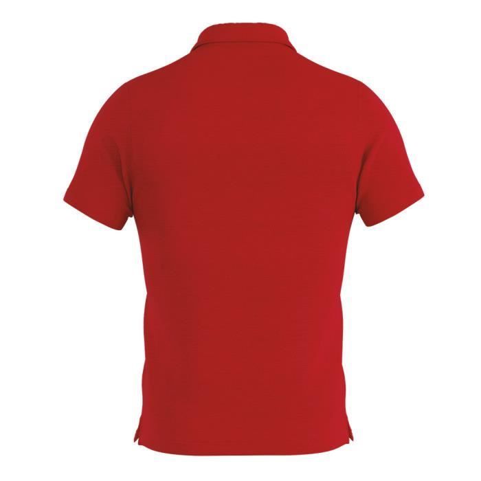 Polo Errea Praga 3.0 Junior - Rosso/Bianco - Bambino - Ragazzo - Multisport - Maniche corte - Traspirante