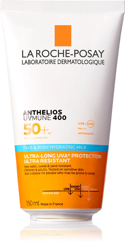 La Roche-Posay Anthelios UVMUNE 400 Bálsamo hidratante e protetor para rosto e corpo FPS 50+