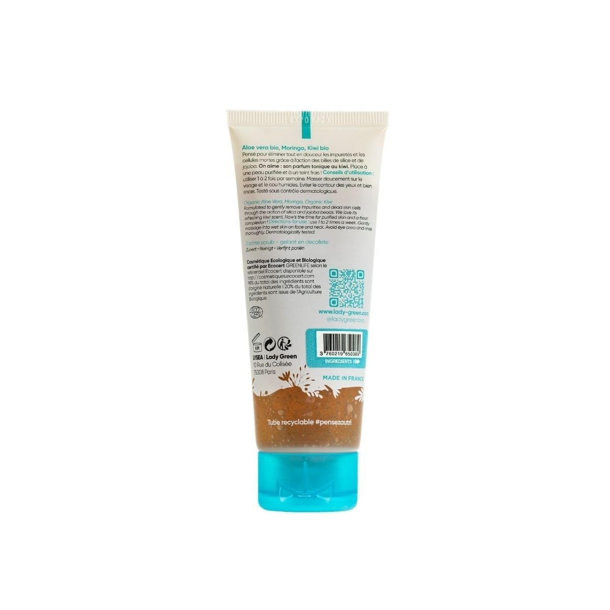 Lady Green Exfoliant doux visage et décolleté