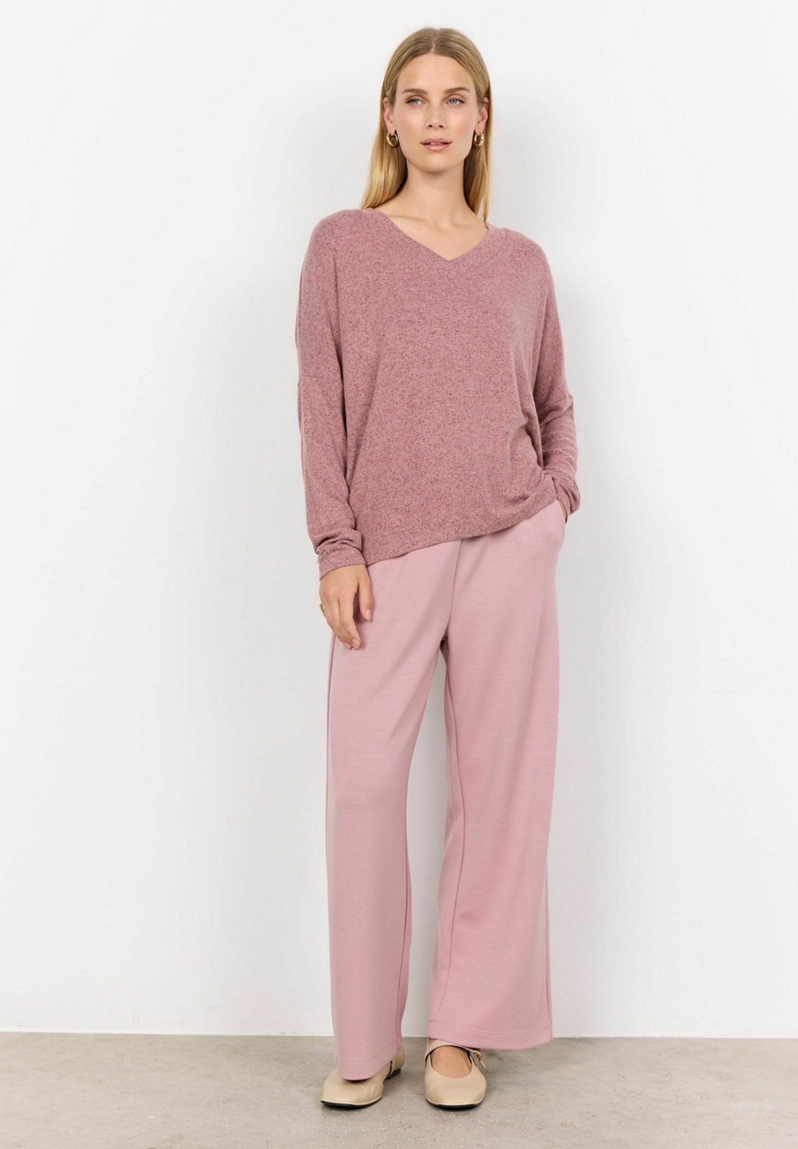 Soyaconcept Μπλούζα με μακριά μανίκια - μελανζέ από ξύλο τριαντάφυλλου