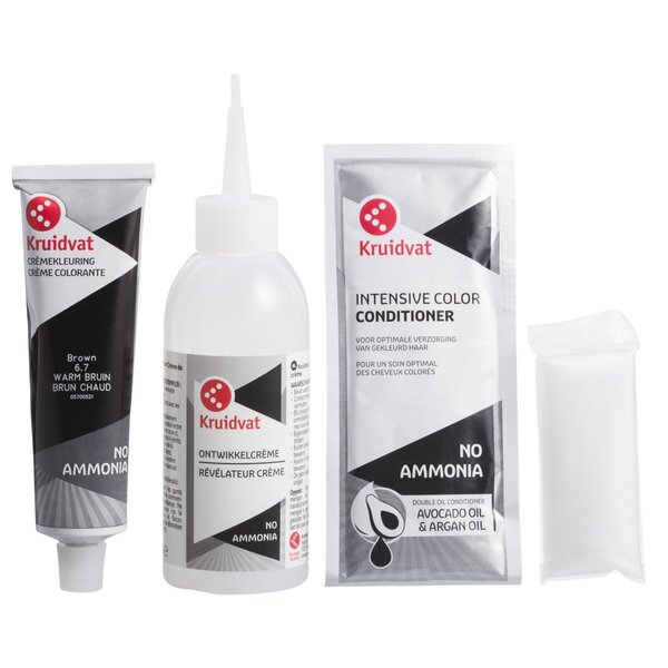 Kruidvat ohne Ammoniak 6.7 Warmbraune Creme-Haarfarbe<br>