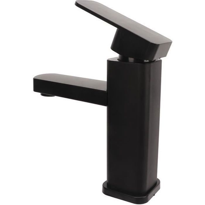 Grifo de baño - Monomando - Acero inoxidable - Agua caliente y fría - Triple acabado