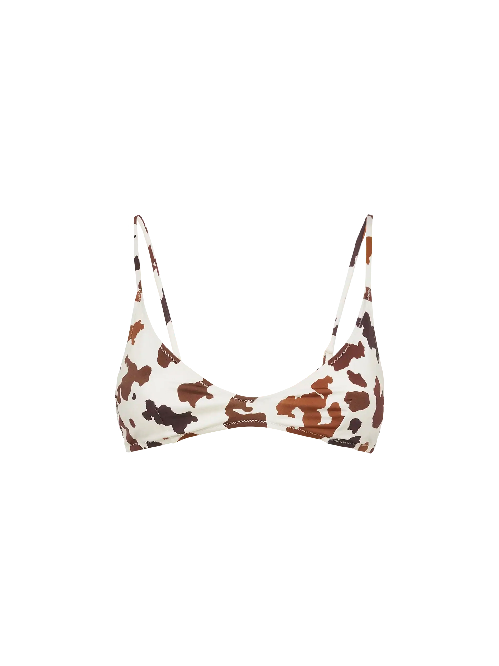 Bralette escotado con estampado de vaca Paloma