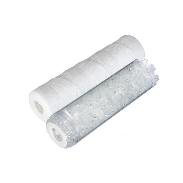 ORIA Anti-kalk polyfosfaat cartridge kit + anti-imperfectie cartridge, 12 maanden lang werkzaam
