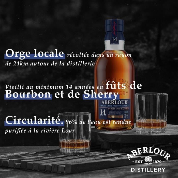 Aberlour - 14 anni - Single Malt Scotch Whisky con confezione regalo - 40,0% vol. - 70 cl