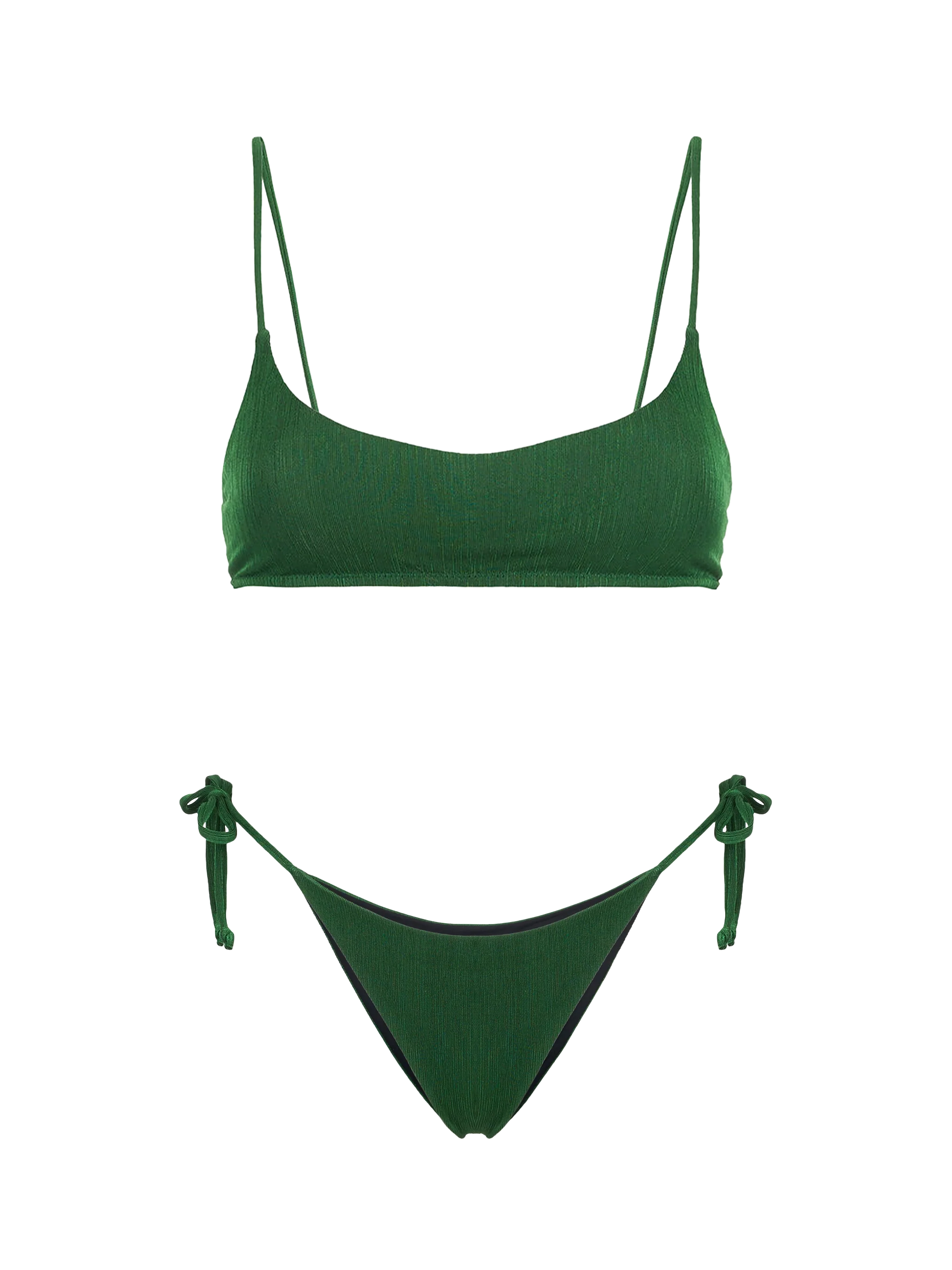 Bikini da donna a bralette verde