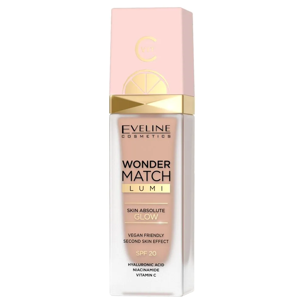 Eveline Wonder Match Lumi Podkład rozświetlający SPF20 20 Nude Warm
