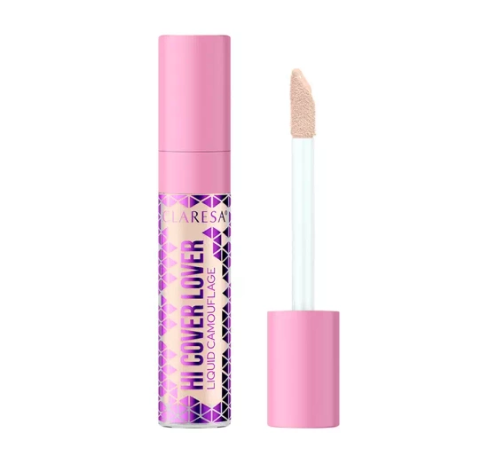 Claresa Hi Cover Lover wegański wodoodporny korektor do twarzy w płynie 21 Lightest 8 g