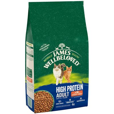James Wellbeloved Adult Katzenfutter mit hohem Proteingehalt – Huhn & Pute