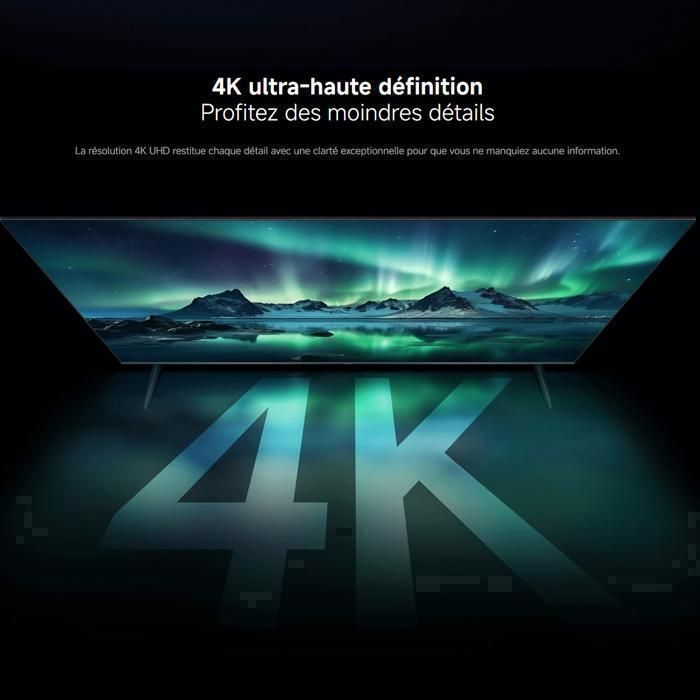 Xiaomi TV A Pro 50, 127 cm (50 pulgadas), 4K UHD QLED, Smart TV, Google TV, Control por voz, HDR10, Modo Game Boost, 120 Hz, 2 GB + 8 GB