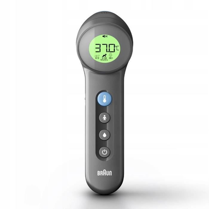 Braun BNT400 Schwarzes kontaktloses Stirnthermometer – Altersgenauigkeit – Baby, Kind, Erwachsene