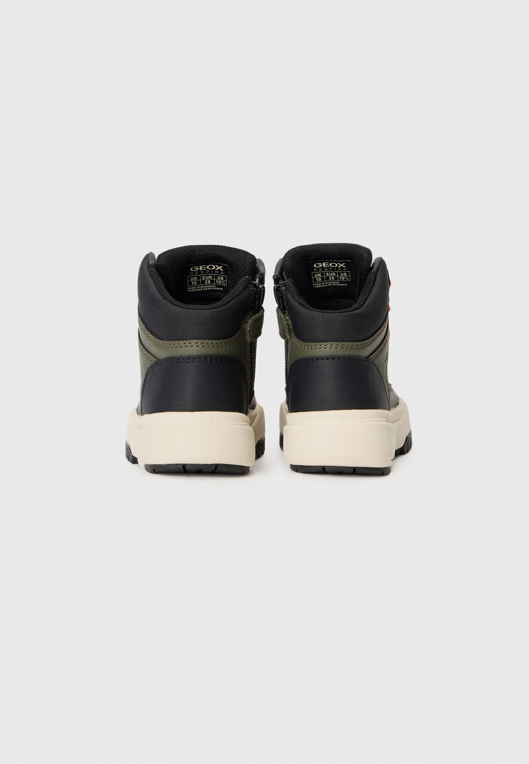 Geox BUNSHEE B - Enkellaarsjes met vetersluiting - militaire stijl