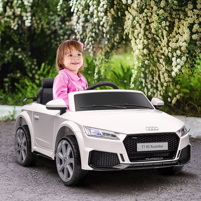HOMCOM – Kinderauto – Kunststoff – 102 x 60 x 44 cm – Weiß