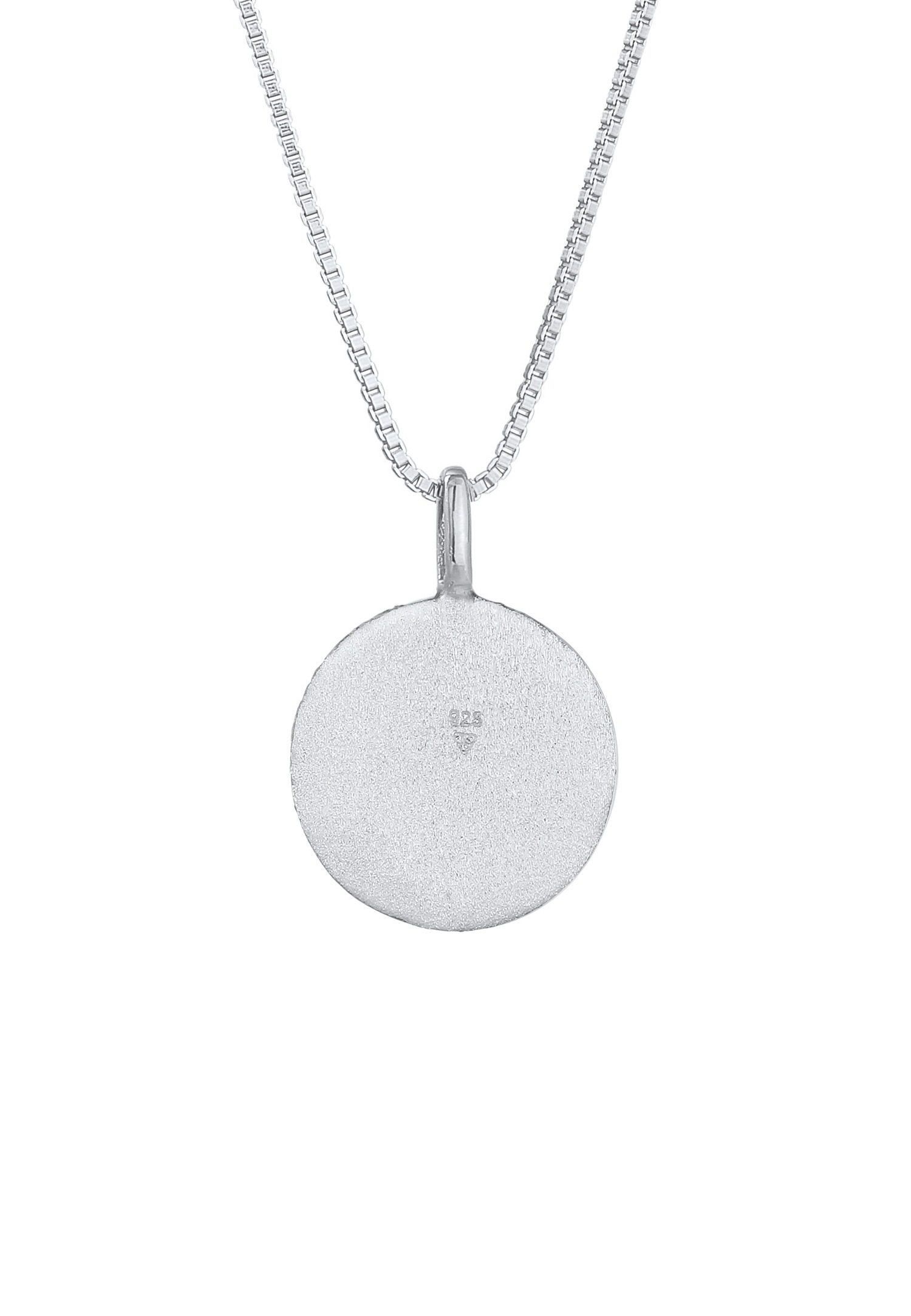 KUZZOI Pendentif pour homme de base martelé en argent 925 Sterling