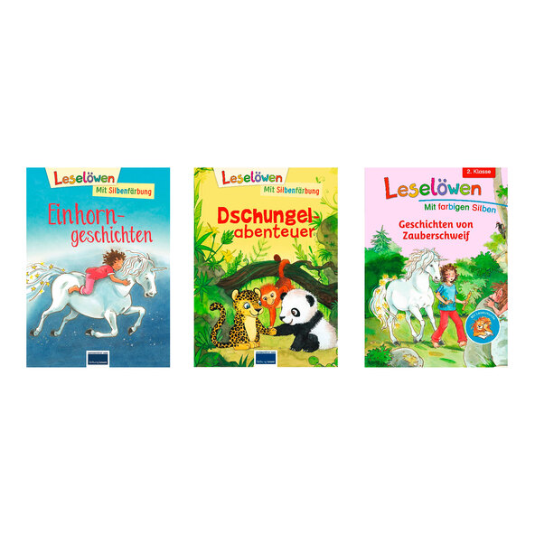 First reader book Reading Lions, Animals