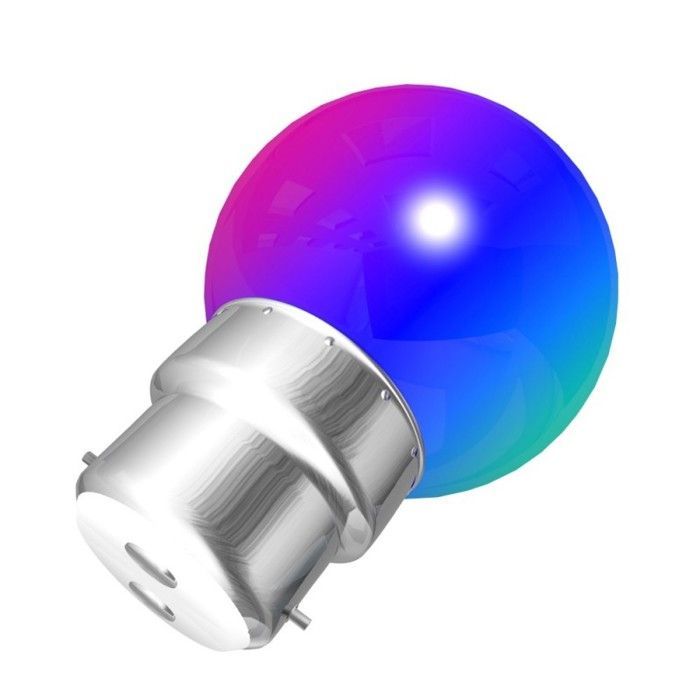 Bombillas LED - Guirnaldas de luces - B22 - RGB - Resistentes a roturas - 1W equivalente a 15W - 50.000 horas