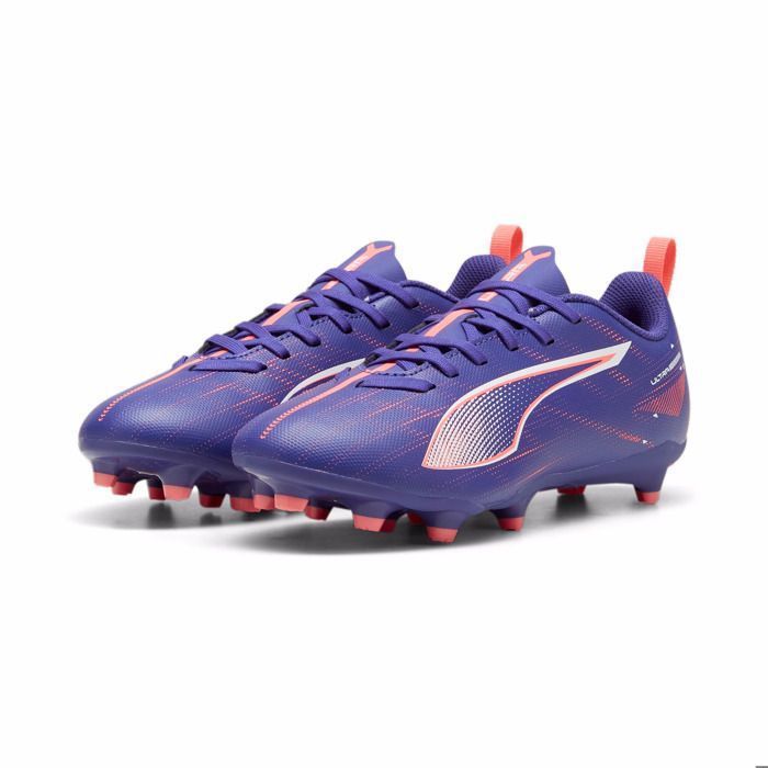 Botas de fútbol infantiles - Puma - Ultra Play FG/AG - Azul - Transpirables - Tacos moldeados