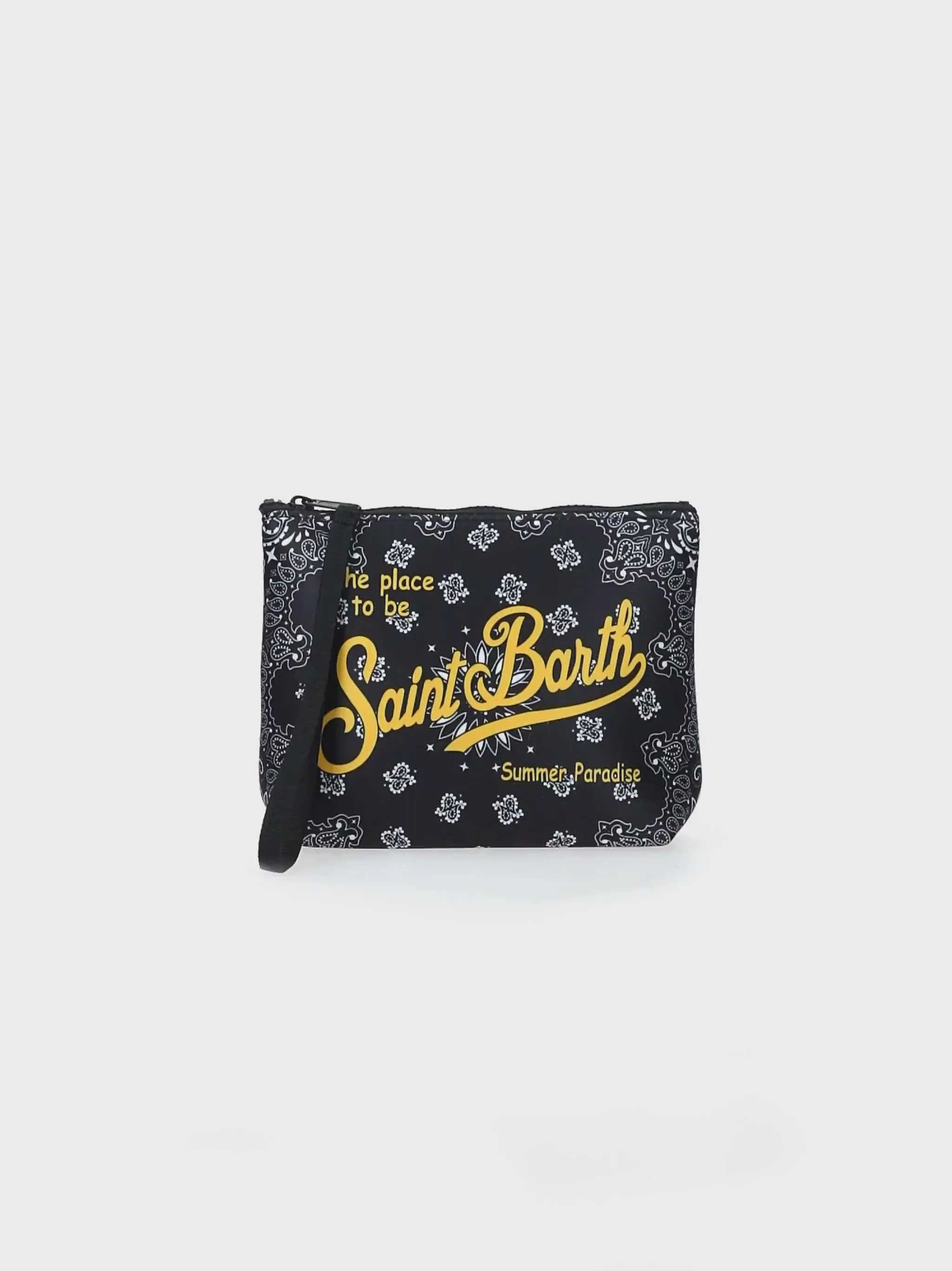 Aline scuba clutch tas met bandana-print