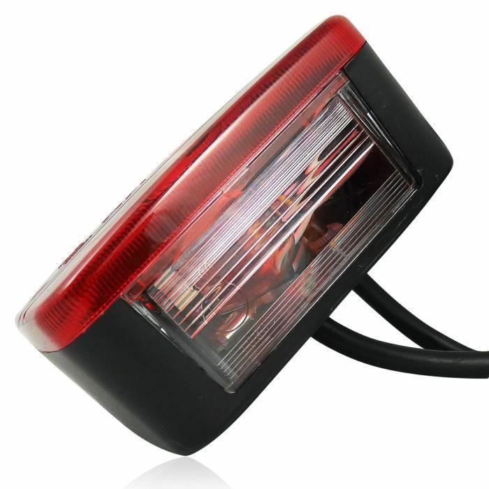 Set van 2 achterlichten met magnetische voet, E11 goedgekeurd, 12V, 4 functies, 7,5m kabel voor aanhanger, tractor, vrachtwagen, caravan