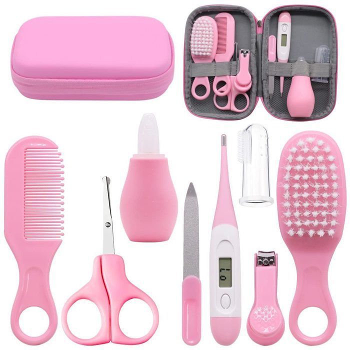 Les soins de bébé-Set de 8 pièces Babypflegen pour Bébé, nouveau-né, de Maintenir Set, 1 pièces., Produits de toilette p Étiquette