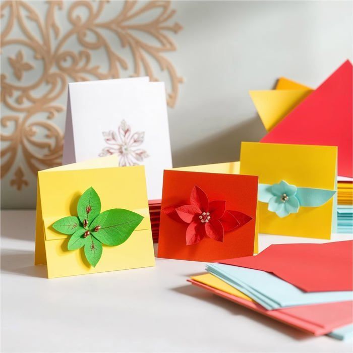 100x Papier couleur 140 g/m² - papier bricolage & papier couleur - pour imprimante et loisirs créatifs