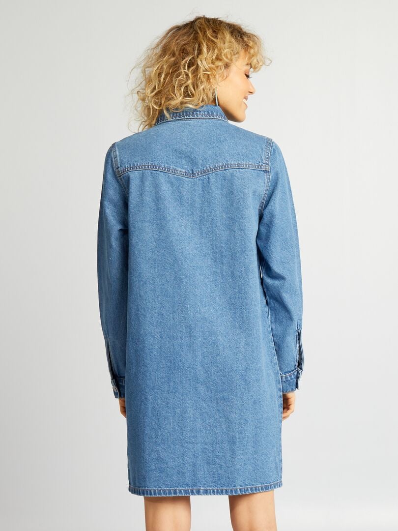 Vestido Jaqueta Jeans - AZUL