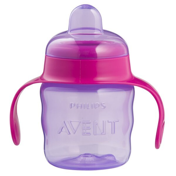 Philips Avent 6+M krūzīte ar snīpi rozā, violeta, 200 ml