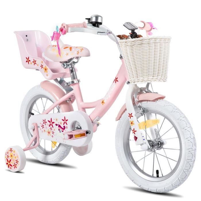 Kinderfiets - HILAND - JOYSTAR - 40 cm - Roze - Voor kinderen van 4 tot 6 jaar