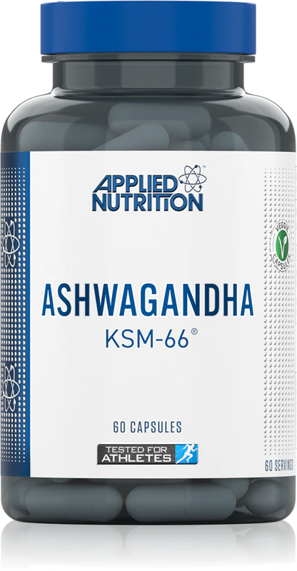 Applied Nutrition Ashwagandha KSM66 Nahrungsergänzungsmittel in Kapselform