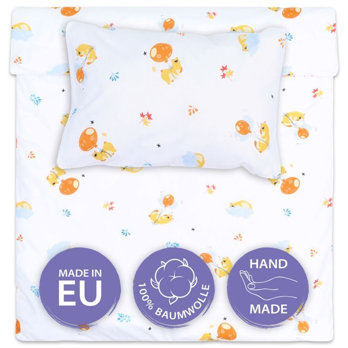 Housse de couette enfant - AMAZINGGIRL - Nounours - 135x200 cm - Coton - Hypoallergénique