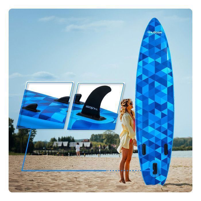 Tavola da paddle THUNDER® NION 320 cm | Gonfiabile | Antiscivolo | Zaino | Accessori completi | Kit di riparazione