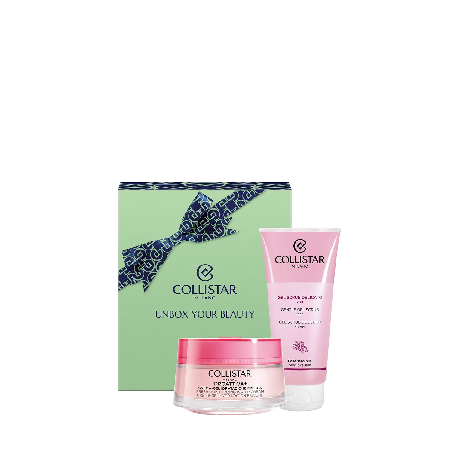 Idroattiva+ Cofanetto Idroattiva+ Crema-Gel Idratazione Fresca - Cofanetto Idratante, Crema viso giorno idratante, Gel detergente viso