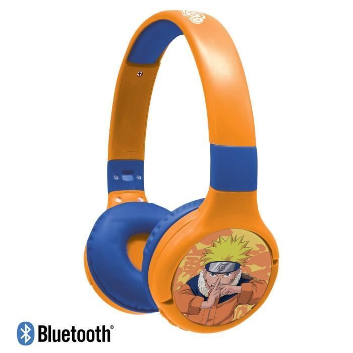 Naruto 2-in-1 Bluetooth® and Wired Headphones: Comfortable, foldable, and with sound limiting