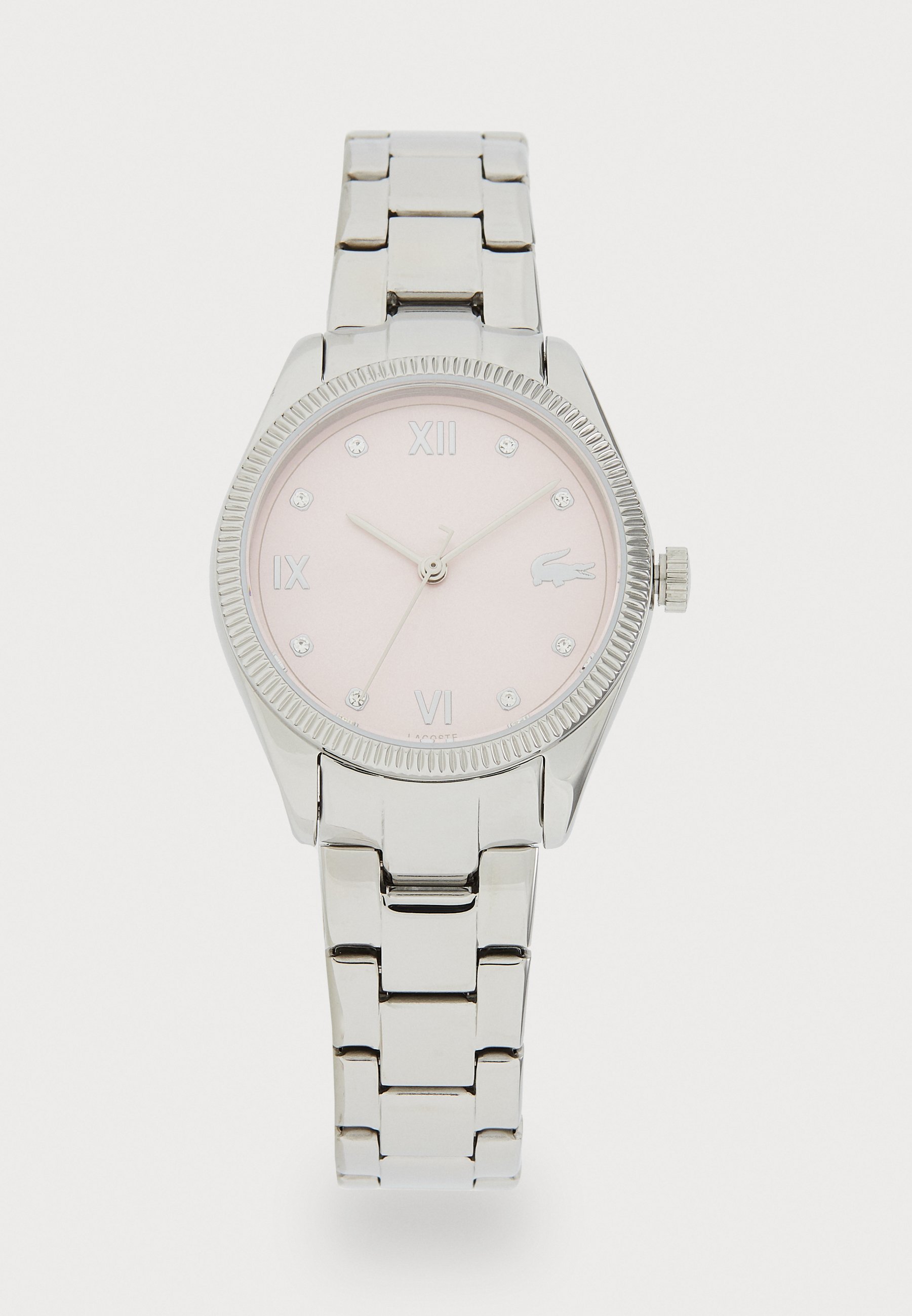Lacoste PARISIENNE - Horloge - zilverkleurig/roze